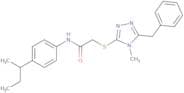 2-(5-methyl-4-benzyl(2,3,5-triazolylthio))-N-(4-(sec-butyl)phenyl)acetamide