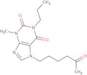 3-Methyl-7-(5-oxohexyl)-1-propylxanthine