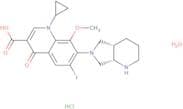 Moxifloxacin hydrochloride monohydrate