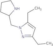 3,5-Diethyl-1-(pyrrolidin-2-ylmethyl)-1H-pyrazole