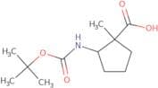 2-{[(tert-Butoxy)carbonyl]amino}-1-methylcyclopentane-1-carboxylic acid