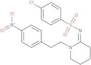 (NZ)-4-chloro-N-[1-[2-(4-nitrophenyl)ethyl]piperidin-2-ylidene]benzenesulfonamide