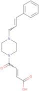 4-Oxo-4-(4-(3-phenylprop-2-enyl)piperazinyl)but-2-enoic acid