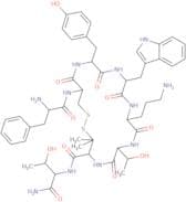 H-D-Phe-Cys-Tyr-D-Trp-Orn-Thr-Pen-Thr-NH2 (Disulfide bond between Cys2 and Pen7)