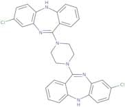 11,11'-(Piperazine-1,4-diyl)-bis-8-chloro-5H-dibenze[b,e][1,4]diazepine