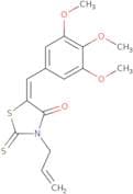 3-Prop-2-enyl-2-thioxo-5-((3,4,5-trimethoxyphenyl)methylene)-1,3-thiazolidin-4-one