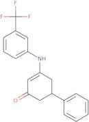 5-Phenyl-3-((3-(trifluoromethyl)phenyl)amino)cyclohex-2-en-1-one