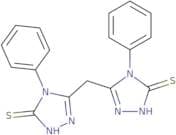 4-phenyl-3-((5-phenyl-4-thioxo(2,3,5-triazolinyl))methyl)-1,2,4-triazoline-5-thione