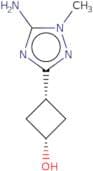 (1S,3S)-3-(5-Amino-1-methyl-1H-1,2,4-triazol-3-yl)cyclobutan-1-ol