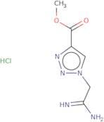 Methyl 1-(carbamimidoylmethyl)-1H-1,2,3-triazole-4-carboxylate hydrochloride