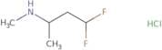 (4,4-Difluorobutan-2-yl)(methyl)amine hydrochloride