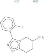 3-(2-Fluorophenyl)-5H,6H,7H,8H-[1,2,4]triazolo[4,3-a]pyridin-6-amine dihydrochloride