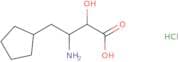 3-Amino-4-cyclopentyl-2-hydroxybutanoic acid hydrochloride