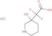 2,2-Difluoro-2-(3-hydroxypiperidin-3-yl)acetic acid hydrochloride