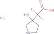 2,2-Difluoro-2-(3-hydroxypyrrolidin-3-yl)acetic acid hydrochloride