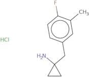 1-[(4-Fluoro-3-methylphenyl)methyl]cyclopropan-1-amine hydrochloride