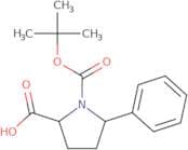 (2R,5R)-1-[(tert-Butoxy)carbonyl]-5-phenylpyrrolidine-2-carboxylic acid