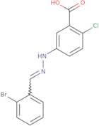5-{2-[(2-Bromophenyl)methylidene]hydrazin-1-yl}-2-chlorobenzoic acid
