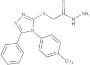 2-{[4-(4-Methylphenyl)-5-phenyl-4H-1,2,4-triazol-3-yl]sulfanyl}acetohydrazide