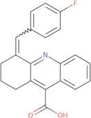 4-[(4-Fluorophenyl)methylidene]-1,2,3,4-tetrahydroacridine-9-carboxylic acid