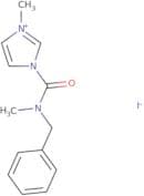 1-[Benzyl(methyl)carbamoyl]-3-methyl-1H-imidazol-3-ium iodide