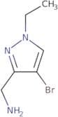 1-(4-Bromo-1-ethyl-1H-pyrazol-3-yl)methanamine