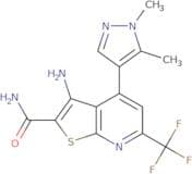 3-Amino-4-(1,5-dimethyl-1H-pyrazol-4-yl)-6-(trifluoromethyl)thieno[2,3-b]pyridine-2-carboxamide