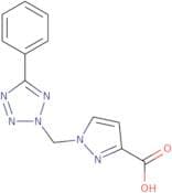 1-[(5-Phenyl-2H-1,2,3,4-tetrazol-2-yl)methyl]-1H-pyrazole-3-carboxylic acid