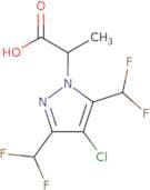 2-[4-Chloro-3,5-bis(difluoromethyl)-1H-pyrazol-1-yl]propanoic acid