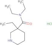 N,N,3-Triethylpiperidine-3-carboxamide hydrochloride