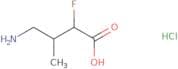 4-Amino-2-fluoro-3-methylbutanoic acid hydrochloride