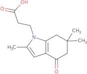 3-(2,6,6-Trimethyl-4-oxo-5,6,7-trihydroindolyl)propanoic acid