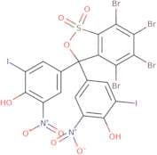 4,4'-(4,5,6,7-Tetrabromo-1,1-dioxido-3H-2,1-benzoxathiol-3-ylidene)bis[2-iodo-6-nitrophenol]