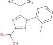 1-(2-Fluorophenyl)-5-(propan-2-yl)-1H-1,2,4-triazole-3-carboxylic acid