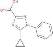 5-Cyclopropyl-1-phenyl-1H-1,2,4-triazole-3-carboxylic acid