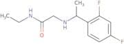 2-{[1-(2,4-Difluorophenyl)ethyl]amino}-N-ethylacetamide