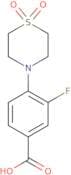 4-​(1,​1-​Dioxido-​4-​thiomorpholinyl)​-​3-​fluoro-benzoic acid