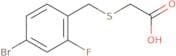 2-{[(4-Bromo-2-fluorophenyl)methyl]sulfanyl}acetic acid
