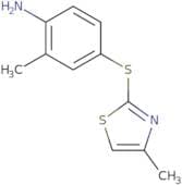 2-Methyl-4-[(4-methyl-1,3-thiazol-2-yl)sulfanyl]aniline