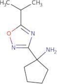 1-[5-(Propan-2-yl)-1,2,4-oxadiazol-3-yl]cyclopentan-1-amine