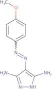 4-[2-(4-Methoxyphenyl)diazenyl]-1H-pyrazole-3,5-diamine