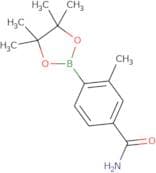 (4-Carbamoyl-2-methylphenyl)boronic acid, pinacol ester