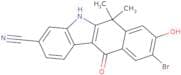 9-Bromo-6,11-dihydro-8-hydroxy-6,6-dimethyl-11-oxo-5H-benzo[b]carbazole-3-carbonitrile