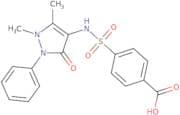 4-[(1,5-Dimethyl-3-oxo-2-phenyl-2,3-dihydro-1H-pyrazol-4-yl)sulfamoyl]benzoic acid