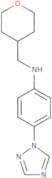 N-(Oxan-4-ylmethyl)-4-(1H-1,2,4-triazol-1-yl)aniline