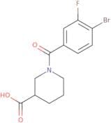1-(4-Bromo-3-fluorobenzoyl)piperidine-3-carboxylic acid