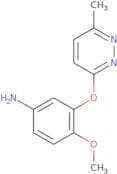 4-Methoxy-3-[(6-methylpyridazin-3-yl)oxy]aniline