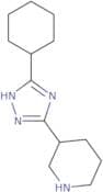 3-(5-Cyclohexyl-1H-1,2,4-triazol-3-yl)piperidine