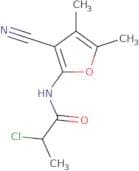 2-Chloro-N-(3-cyano-4,5-dimethylfuran-2-yl)propanamide