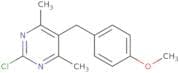 2-Chloro-5-[(4-methoxyphenyl)methyl]-4,6-dimethylpyrimidine